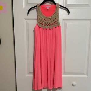 Pink and Gold Lily Dress